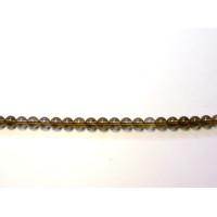 16 inch 8 mm Gemstone Round Bead Strand - Smoky Quartz