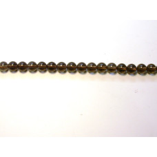 16 inch 10 mm Gemstone Round Bead Strand - Smoky Quartz