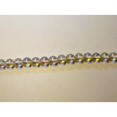 16 inch 12 mm Gemstone Round Bead Strand - Clear Crystal 