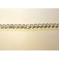 16 inch 10 mm Gemstone Round Bead Strand - Clear Crystal AB