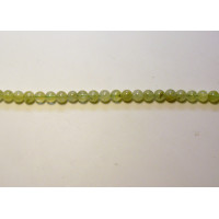 16 inch 8 mm Gemstone Round Bead Strand - Prehnite