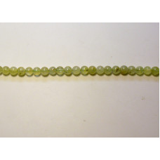 16 inch 8 mm Gemstone Round Bead Strand - Prehnite