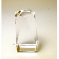 4cm x 4cm x 7cm Faceted Crystal Display/Stand