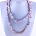 30-34 Inch Chip Necklace - Pink Opal  - 10 pcs pack