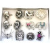 Silver Finish Costume Rings with Crystals - Assorted 1 (Closeout)