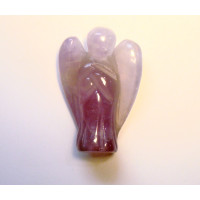 Angel Carved Fetish Bead 0.75 Inch - Amethyst