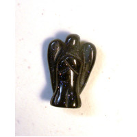 Angel Carved Fetish Bead 0.75 Inch - Blue Goldstone