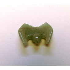 Bat Carved Fetish Bead 0.75 Inch - Aventurine