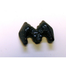 Bat Carved Fetish Bead 0.75 Inch - Blue Goldstone