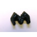 Bat Carved Fetish Bead 0.75 Inch - Blue Goldstone