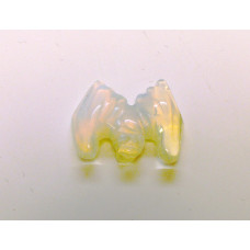 Bat Carved Fetish Bead 0.75 Inch - Opalite