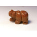 Bear Walking Carved Fetish Bead 0.75 Inch - Goldstone