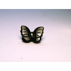 Butterfly Carved Fetish Bead 0.75 Inch - Obsidian Butterfly Carved Fetish Bead 0.75 Inch - Obsidian