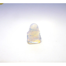 Buddha Classic Carved Fetish Bead 0.75 Inch - Opalite