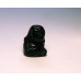 Buddha Classic Carved Fetish Bead 0.75 Inch - Obsidian Black