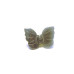 Butterfly Carved Fetish Bead 0.75 Inch - Hematite