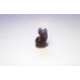 Cat Sitting 1 Inch Figurine - Amethyst