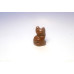 Cat Sitting 1 Inch Figurine - Goldstone