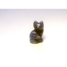 Cat Sitting 1 Inch Figurine - Sodalite