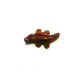 Crocodile Carved Fetish Bead 0.75 Inch - Rainbow Jasper