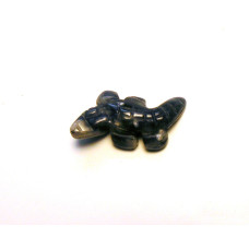 Crocodile Carved Fetish Bead 0.75 Inch - Sodalite