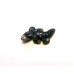 Crocodile Carved Fetish Bead 0.75 Inch - Sodalite