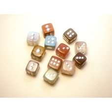 Dice 1 Inch Figurine - Assorted Stones