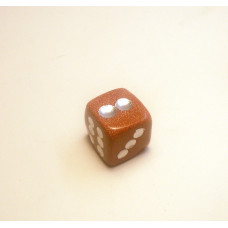 Dice 1 Inch Figurine - Goldstone