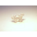 Dinosaur (Diplodocus) Carved Fetish Bead 0.75 Inch - Clear Quartz