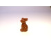 Dog Classic Carved Fetish Bead 0.75 Inch - Goldstone