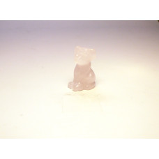 Dog Classic 1 Inch Figurine - Rose Quartz