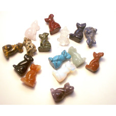 Dog Classic 1 Inch Figurine - Assorted Stones 