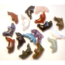 Dolphin Classic 1 Inch Figurine - Assorted Stones