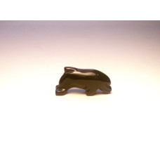 Dolphin Classic 1 Inch Figurine - Black Obsidian