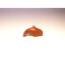 Dolphin Classic Carved Fetish Bead 0.75 Inch - Goldstone