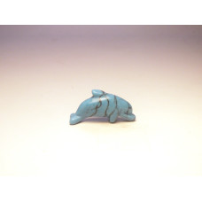 Dolphin Classic 1 Inch Figurine - Howlite Turquoise