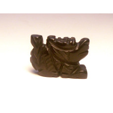 Dragon Classic Carved Fetish Bead 0.75 Inch - Obsidian Black