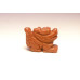 Dragon Classic Carved Fetish Bead 0.75 Inch - Goldstone