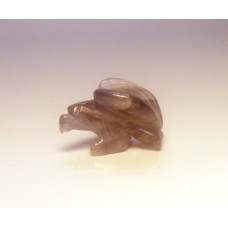 Eagle Classic Carved Fetish Bead 0.75 Inch - Amethyst