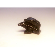 Eagle Classic Carved Fetish Bead 0.75 Inch - Blue Goldstone