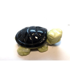 Turtle (Two Tone) 2.25 Inch Figurine - Obsidian Black