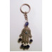 Blue Eye Key Chain - with Hamsha silver finish  - 12 pcs pack