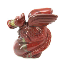 Dragon on Base 2.25 Inch Figurine - Rainbow Jasper