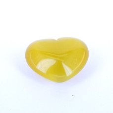 Small Fiber Optic Heart - Yellow