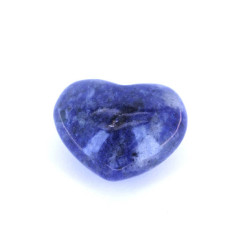 Large Gemstone Heart 1.75 Inch - 10 pcs pack (Puff)  - Sodalite