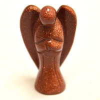 Angel 2.25 Inch Figurine - Goldstone Angel 2.25 Inch Figurine - Goldstone