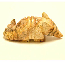 Armadillo 2.25 Inch Figurine - Picture Jasper