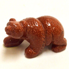 Bear Walking 2.25 Inch Figurine - Goldstone