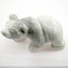 Bear Walking 2.25 Inch Figurine - Howlite White