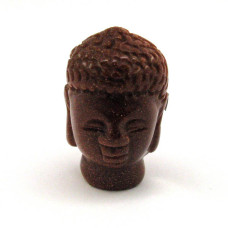 Buddha Head 2.25 Inch Figurine - Goldstone